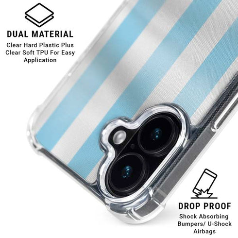 Argentina Soccer Flag iPhone 17 Clear Case